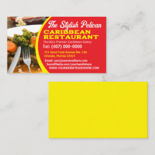 Uw foto Chef Cook Restaurant Catering Services Visitekaartje