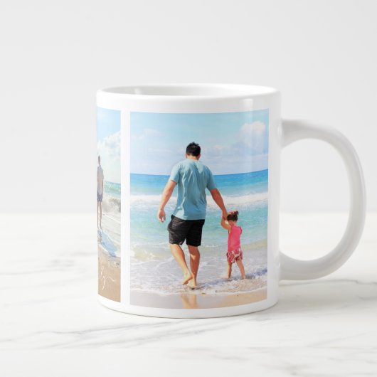 Uw foto Collage Mok Gift - Ik hou van mijn familie (Rechts)