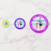 Uw foto Confetti met aangepaste tekst en kleuren (Voorkanten)