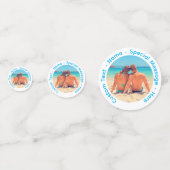 Uw foto Confetti met aangepaste tekst gepersonalis (Voorkanten)