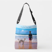 Uw foto Crossbody tas met aangepaste tekst (Voorkant)