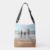 Uw foto Crossbody tas met aangepaste tekst (Voorkant)