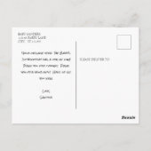 Uw foto Dank u Briefkaart (Achterkant)