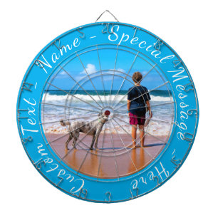 Uw Foto Dart Board Gift met aangepaste tekstnaam Dartbord