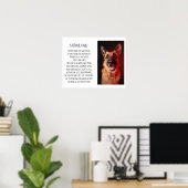 Uw foto-dog-gedicht poster (Thuiskantoor)