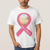 UW FOTO Eenvoudig roze lint T-shirt (Voorkant)