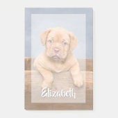 Uw Foto Eenvoudige Moderne Wit Manuscript Name bed Post-it® Notes (Voorkant)