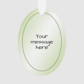 Uw foto - Elegant Gold Ruched Satin Kijk uit Ornament (achterkant)