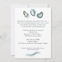 Uw foto Elegant Oyster Roast 1e Jubileum Kaart