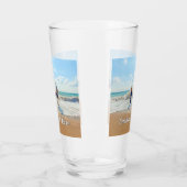 Uw foto en aangepaste tekst gepersonaliseerd glas (Links)
