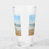 Uw foto en aangepaste tekst gepersonaliseerd glas (Rechts)