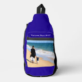 Uw foto en aangepaste tekst gepersonaliseerde Slin Sling Bag (Voorkant)