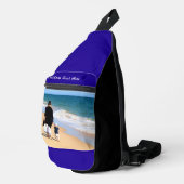 Uw foto en aangepaste tekst gepersonaliseerde Slin Sling Bag (Rechterhoek)