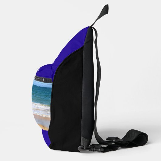 Uw foto en aangepaste tekst gepersonaliseerde Slin Sling Bag (Rechts)