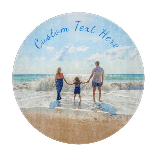 Uw foto- en aangepaste tekstsnijplank snijplank (Voorkant)