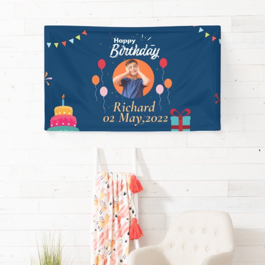 UW FOTO EN JOUW NAAM BIRTHDAAG SPANDOEK (Insitu)