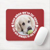 UW FOTO- EN Monogram Far Apart Love Mousepad Muismat (Met muis)