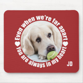 UW FOTO- EN Monogram Far Apart Love Mousepad Muismat