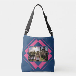 UW foto- en monogram Geometrische Patroonzakken Crossbody Tas