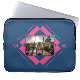 UW foto- en monogram-laptophoezen Laptop Sleeve