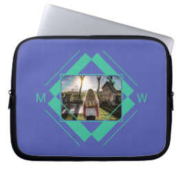 UW foto- en monogram-laptophoezen Laptop Sleeve