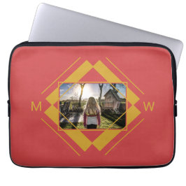 UW foto- en monogram-laptophoezen Laptop Sleeve