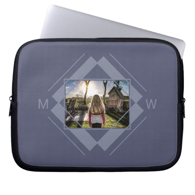 UW foto- en monogram-laptophoezen Laptop Sleeve (Voorkant)