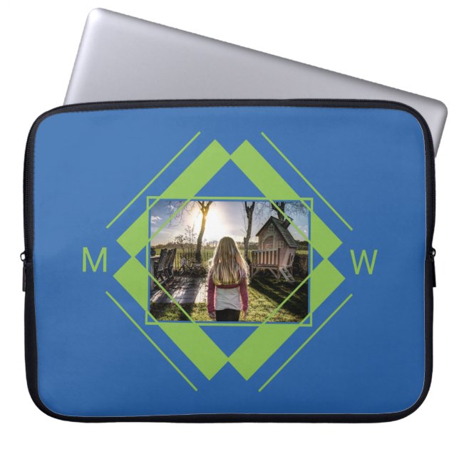 UW foto- en monogram-laptophoezen Laptop Sleeve (Voorkant)