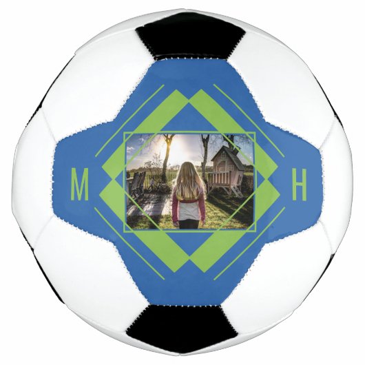 UW foto- en monogram-voetbal Voetbal (Voorkant)