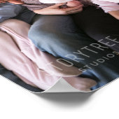 Uw foto en naam 2022 Calendar Faux Canvas Poster (Hoek)