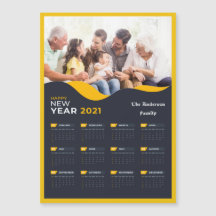 Uw foto en naam aanpasbaar 2021 Kalender