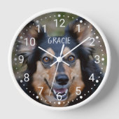 Uw foto en naam en kleurgenummerd klokgezicht (Voorkant)