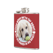 UW FOTO- EN NAAM Far Apart Love-kolf Heupfles (Links)