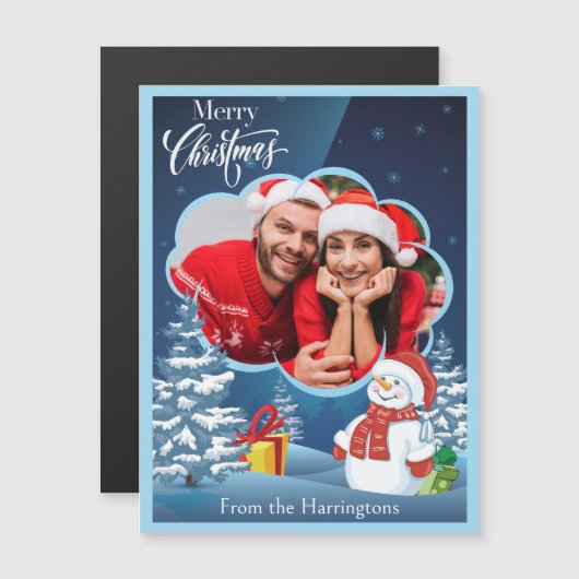 UW foto en naam (namen) Kerstmis (Voorkant / Achterkant)