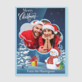 UW foto en naam (namen) Kerstmis (Voorkant)