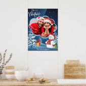 UW foto en naam (namen) Kerstmis Poster (Keuken)
