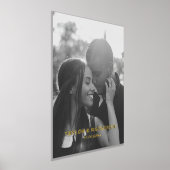 Uw foto en namen gepersonaliseerde typografie folie afdrukken (Laagn)