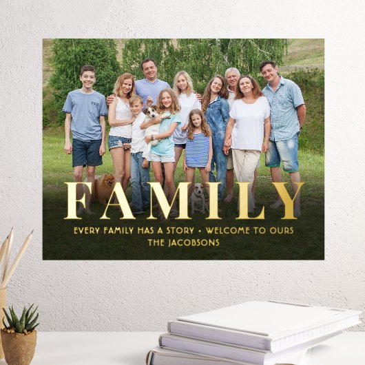 Uw foto- en offertefamilie houden elegante minima  folie afdrukken (Insitu (Desk 3))