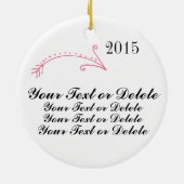 Uw foto en pijl Ornament (Achterkant)