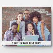 UW FOTO- EN TEKST aangepaste plak Fotoplaat (Voorkant)