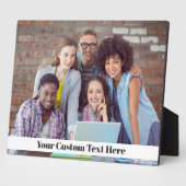 UW FOTO- EN TEKST aangepaste plak Fotoplaat (Zijkant)