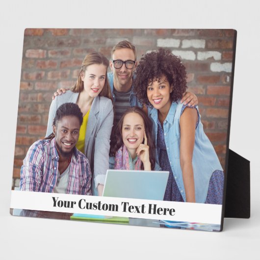 UW FOTO- EN TEKST aangepaste plak Fotoplaat (Zijkant)