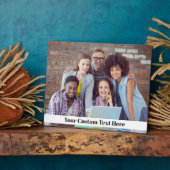 UW FOTO- EN TEKST aangepaste plak Fotoplaat (Zijkant)