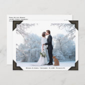 Uw foto en tekst | Elegant  Afbeelding Album Briefkaart (Voorkant / Achterkant)