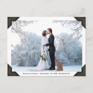 Uw foto en tekst   Elegant  Afbeelding Album Briefkaart