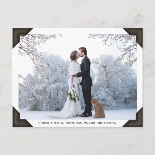 Uw foto en tekst | Elegant  Afbeelding Album Briefkaart (Voorkant)