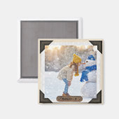 Uw foto en tekst |  fotoalbumhoeken magneet (Voorkant / Achterkant)