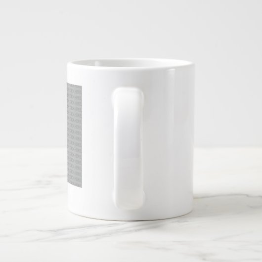 Uw foto en tekst hier aangepaste Jumbo Mok (Achterkant)