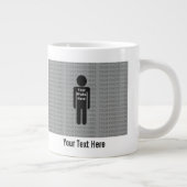 Uw foto en tekst hier aangepaste Jumbo Mok (Rechts)