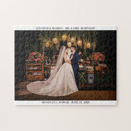 Uw foto en tekst legpuzzel (Horizontaal)